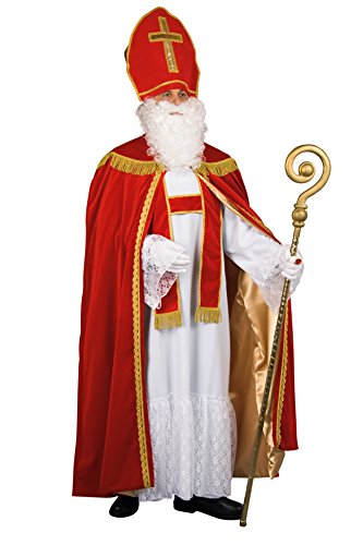 Bischof Sankt Nikolaus Komplett Kostüm edel + Zubehör aus Deutscher Herstellung von Festartikel-Müller