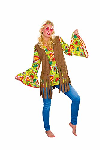 Damen Fringed Hippie Waistcoat, Braun Damen Fringed Hippie Waistcoat, Braun von Festartikel-Müller