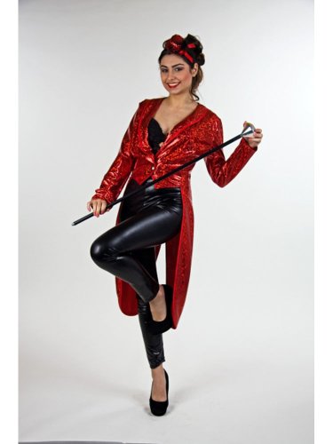 Festartikel Müller Damen Kostüm Glamour Frack rot Karneval Fasching Bühne Gr.44/46 Festartikel Müller Damen Kostüm Glamour Frack rot Karneval Fasching Bühne Gr.44/46 von Festartikel-Müller