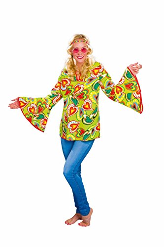 Festartikel Müller Damen Kostüm Hippie Bluse Karneval Fasching Mottoparty Gr.48/50 von Festartikel Müller