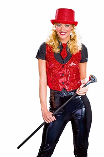 Glamour Girl: Waistcoat W/Bow Tie, Rot Glamour Girl: Waistcoat W/Bow Tie, Rot von Festartikel-Müller