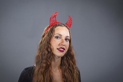 Festartikel-Müller Glitzerndes Teufelshörner Haarreif in Rot, Kostüm Accessoire für Halloween und Fasching Festartikel-Müller Glitzerndes Teufelshörner Haarreif in Rot, Kostüm Accessoire für Halloween und Fasching von Festartikel-Müller