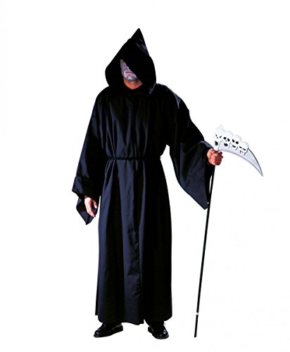 Festartikel Müller Halloween Henker-Kutte mit Kapuze und Kordel aus Baumwolle in der Farbe Schwarz Universalgröße, 119.203.00 Festartikel Müller Halloween Henker-Kutte mit Kapuze und Kordel aus Baumwolle in der Farbe Schwarz Universalgröße, 119.203.00 von Festartikel-Müller