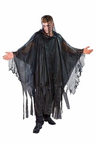 Festartikel Müller Halloween Schwarzer Umhang aus Polyester Universalgröße, Maße: inkl. Verp. 27cm x 23cm x 4cm, 119.062.00 Festartikel Müller Halloween Schwarzer Umhang aus Polyester Universalgröße, Maße: inkl. Verp. 27cm x 23cm x 4cm, 119.062.00 von Festartikel-Müller