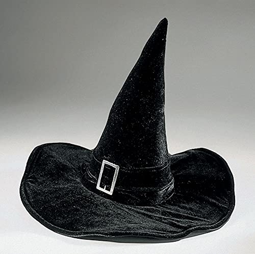 Festartikel-Müller Hexenhut aus Samt schwarz Walpurgisnacht Halloween von Festartikel-Müller