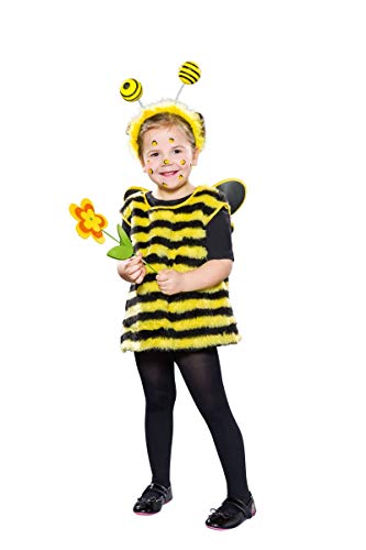 Festartikel Müller Karneval Kinder Kostüm Bienchen Biene Bienenkostüm Größe 116/128 von Festartikel Müller