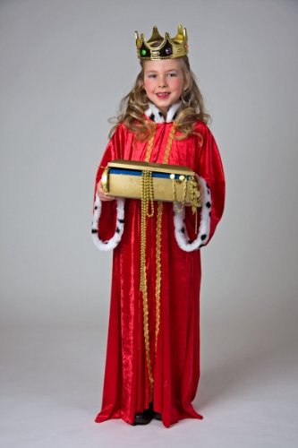 Festartikel Müller Kinder Kostüm König Königsgewand Mantel Königsmantel Gr.140-152 von Festartikel-Müller