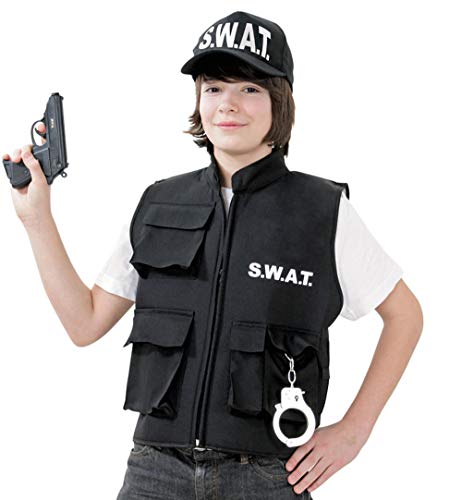 Festartikel Müller Kinderkostüm S.W.A.T.-Weste in der Farbe Schwarz, Größe 164, 118.315.64 Festartikel Müller Kinderkostüm S.W.A.T.-Weste in der Farbe Schwarz, Größe 164, 118.315.64 von Festartikel-Müller