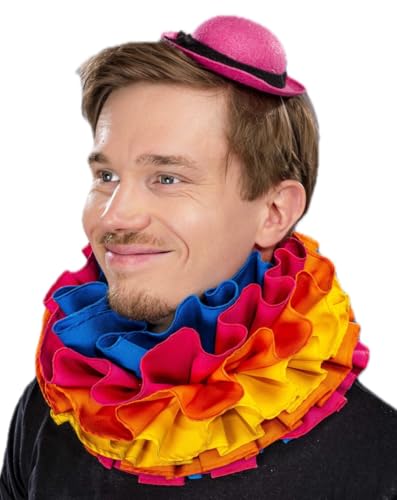 Festartikel Müller Kostüm Zubehör Clown Kragen bunt mehrlagig von Festartikel-Müller
