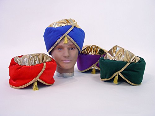 Festartikel Müller Turban aus hochwertigem Samt Scheich Karneval, Farbe:grün von Festartikel Müller