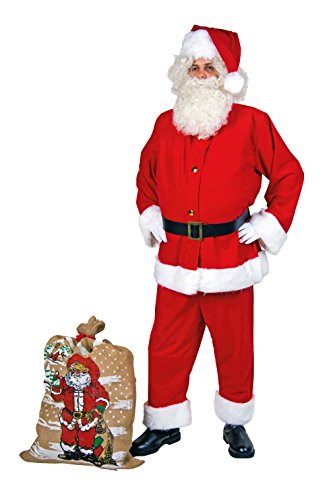 Festartikel Mueller Weihnachtsmann-, Nikolaus-Anzug aus Waschsamt von Festartikel Mueller