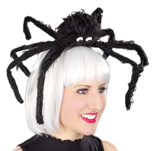 Halloween Spinnen-Haarreif mit Schwarzen Tentakeln, von Festartikel-Müller