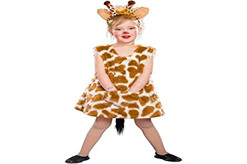 Festartikel Müller Giraffen-Kleid mit Haarreif für Kinder in der Größe 116/128, 118.008.22 von Krause & Sohn