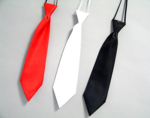 Satin-Krawatte, schwarz Satin-Krawatte, schwarz von Festartikel Müller
