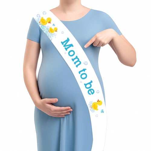 Enten-Baby-Party-Schärpe, blau-gelbe Enten-Baby-Party-Dekorationen, Bauernhof-Tier-Thema, werdende Mutter, Schwangerschaft, Foto-Requisiten, Partyzubehör Enten-Baby-Party-Schärpe, blau-gelbe Enten-Baby-Party-Dekorationen, Bauernhof-Tier-Thema, werdende Mutter, Schwangerschaft, Foto-Requisiten, Partyzubehör von Festiblast