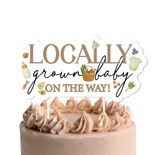 Lokal angebaute Babyparty-Kuchendekoration, rustikales Gemüse, Obst, Kuchendekoration, Bauernmarkt, Kuchendekoration für Babyparty, Garten, Bauernhof, Herbsternte, Partyzubehör Lokal angebaute Babyparty-Kuchendekoration, rustikales Gemüse, Obst, Kuchendekoration, Bauernmarkt, Kuchendekoration für Babyparty, Garten, Bauernhof, Herbsternte, Partyzubehör von Festiblast