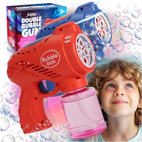 Festicy Seifenblasenpistolen Set I 2 Pistolen Rot & Blau inkl. Seifenblasenflüssigkeit, LED-Licht | Kinder und Erwachsene| Kindergeburtstag Geschenk Festicy Seifenblasenpistolen Set I 2 Pistolen Rot & Blau inkl. Seifenblasenflüssigkeit, LED-Licht | Kinder und Erwachsene| Kindergeburtstag Geschenk von Festicy