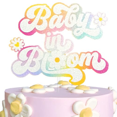 Baby in Bloom Tortenaufsatz, Gänseblümchen, Babyparty-Dekorationen, Oh Baby Daisy Gender Reveal Kuchendekoration, groovige Babyparty-Dekoration für Mädchen, Gänseblümchen-Blumengarten, Partygeschenk von Festus
