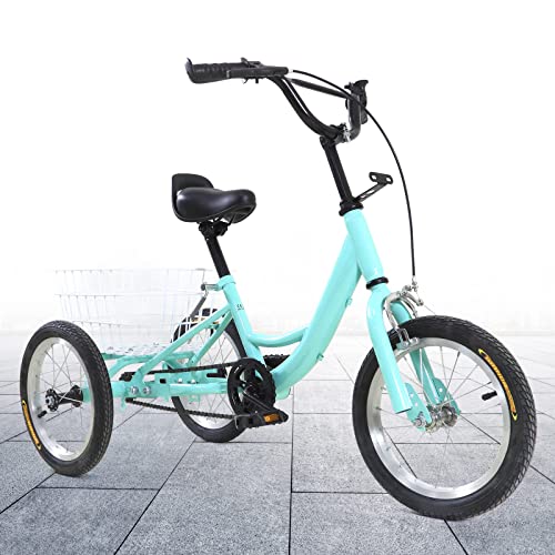 14 Zoll 3 Räder Dreirad Kinderfahrräder Für Jungen/Mädchen, Single Speed Dreirad Fahrrad, Hellgrün Kinderfahrrad, 3 Räder Fahrrad Bike, Geschenk Für Kinder 14 Zoll 3 Räder Dreirad Kinderfahrräder Für Jungen/Mädchen, Single Speed Dreirad Fahrrad, Hellgrün Kinderfahrrad, 3 Räder Fahrrad Bike, Geschenk Für Kinder von Fetcoi