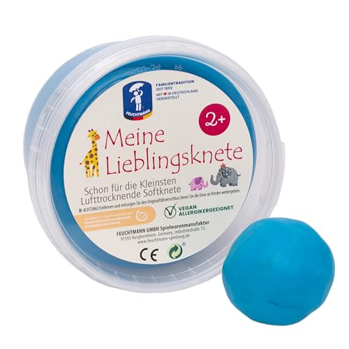 Feuchtmann MEINE LIEBLINGSKNETE Edu Edition Blau | 500g Kinderknete Einzeldose | glutenfreie Spielknete vegan | lufttrocknende ungiftige Knete Feuchtmann MEINE LIEBLINGSKNETE Edu Edition Blau | 500g Kinderknete Einzeldose | glutenfreie Spielknete vegan | lufttrocknende ungiftige Knete von Feuchtmann