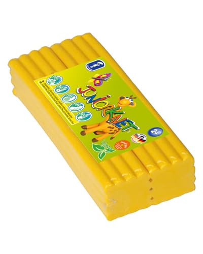 Feuchtmann 628.0305-2 - JUNiORKNET Jumbo Pack, gelb, geschmeidige Knete aus 2 Blöcken zu je 250g, für Kinder ab 2 Jahren, für kreatives Spielen von Feuchtmann