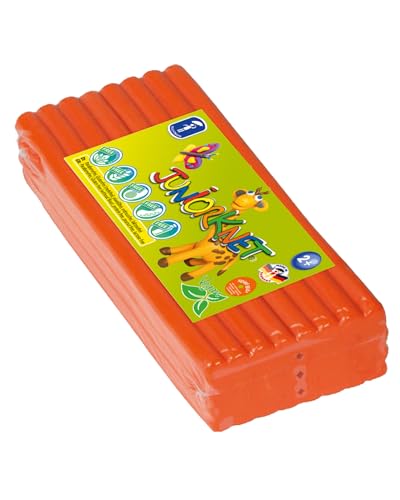 Feuchtmann 628.0305-3 - JUNiORKNET Jumbo Pack, 32 Stangen, orange, geschmeidige Knete aus 2 Blöcken zu je 250g, für Kinder ab 2 Jahre als Geschenk für kreatives Spielen von Feuchtmann