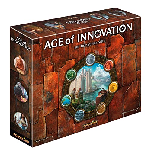 Feuerland Spiele 31024 Age of Innovation - Ein Terra Mystica Spiel, 1 Stück, Ab 14 Jahren, 1-5 Spieler von Feuerland Spiele