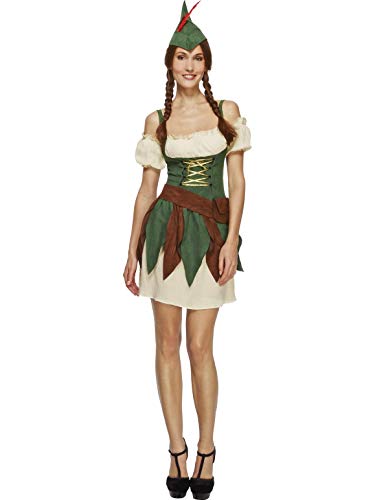 Smiffys Fever, 32801XS Damen Krieger Outlaw Kostüm, Kleid, Ärmel, Hut und Gürtel, Größe: XS, 32801 Smiffys Fever, 32801XS Damen Krieger Outlaw Kostüm, Kleid, Ärmel, Hut und Gürtel, Größe: XS, 32801 von Smiffys