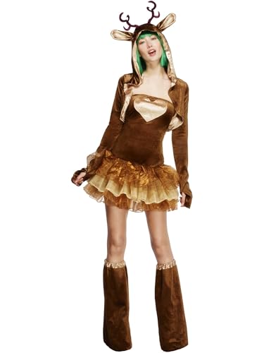 Fever Reindeer Costume, Tutu Dress (S) von Smiffys
