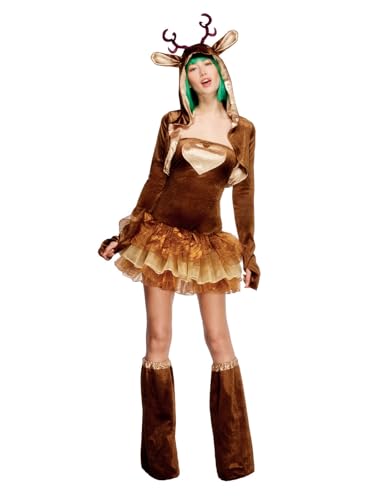 Fever Reindeer Costume, Tutu Dress (S) von Smiffys