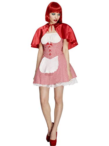 Smiffys Fever Kollektion, Rotkäppchen Kostüm, mit Kleid, Unterrock und Umhang von Smiffys