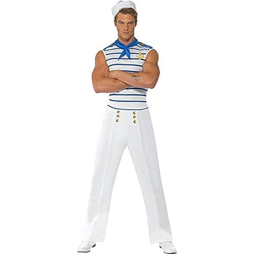Fever Male French Sailor Costume (L) von Smiffys