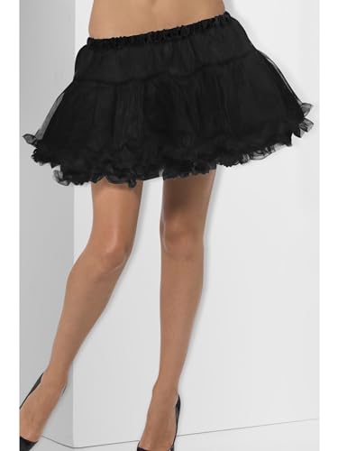 Smiffys Petticoat, Schwarz, mit Satin-Bund Smiffys Petticoat, Schwarz, mit Satin-Bund von Smiffys