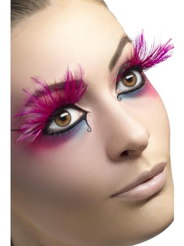 Smiffys Wimpern, Rosa, mit Federbusch, enthält Klebstoff Smiffys Wimpern, Rosa, mit Federbusch, enthält Klebstoff von Smiffys