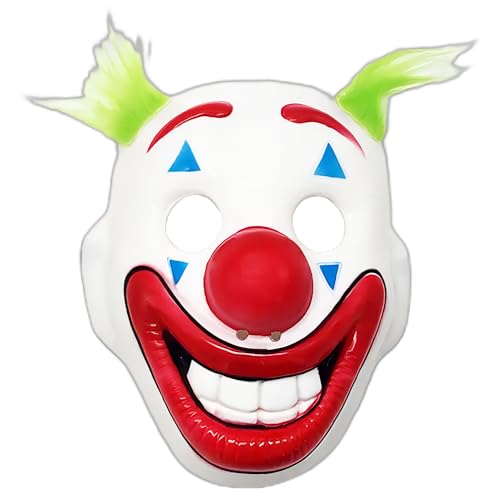 Fexinshern Film Joker Fleck Cosplay Maske Clown Maske Halloween Scary Masken Film Cosplay Joker Maske von Fexinshern