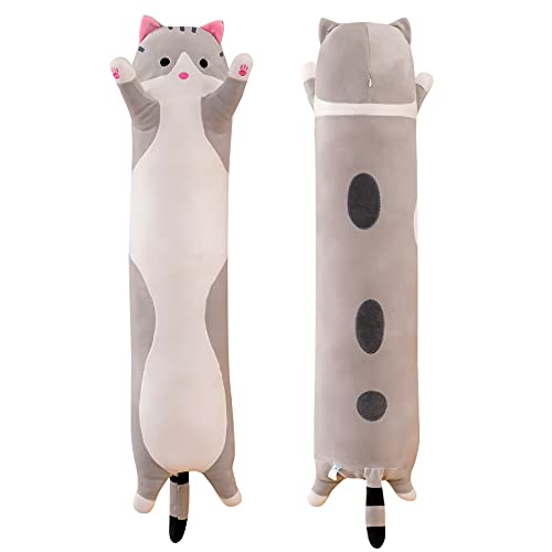 Fexinshern Gestreiftes Katzen-Kuschelkissen, Plüschtier, Weich Gefülltes Kätzchen - 50 cm Fexinshern Gestreiftes Katzen-Kuschelkissen, Plüschtier, Weich Gefülltes Kätzchen - 50 cm von Fexinshern