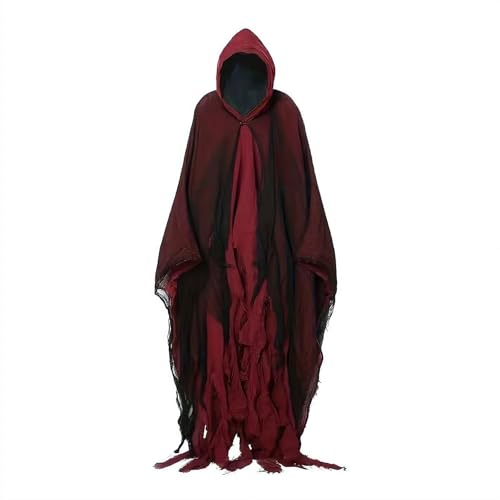 Fgbetcv Halloween-Umhang mit Kapuze, gruseliger Umhang, Hexenkostüm, Herren, Horrormantel, Maskerade, Party, Cosplay, Requisiten Fgbetcv Halloween-Umhang mit Kapuze, gruseliger Umhang, Hexenkostüm, Herren, Horrormantel, Maskerade, Party, Cosplay, Requisiten von Fgbetcv