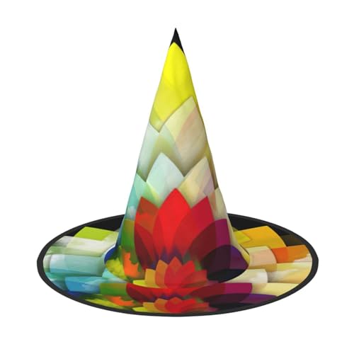 Bunte Blumen, Halloween-Hexenhut, Halloween-Kostüme für Damen und Herren, Hexenhüte, Verkleidung Bunte Blumen, Halloween-Hexenhut, Halloween-Kostüme für Damen und Herren, Hexenhüte, Verkleidung von Fgwaauh