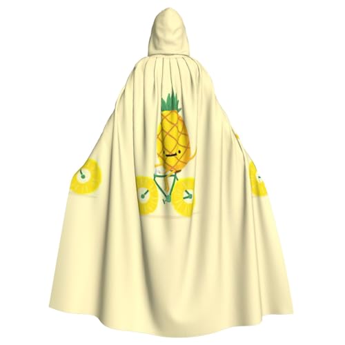 Fgwaauh 147,3 cm Umhang mit Kapuze, Ananas-Fahrrad, Unisex, volle Länge, Kapuzenumhang, Halloween, Party, Cosplay, Kostüm, Umhang Fgwaauh 147,3 cm Umhang mit Kapuze, Ananas-Fahrrad, Unisex, volle Länge, Kapuzenumhang, Halloween, Party, Cosplay, Kostüm, Umhang von Fgwaauh