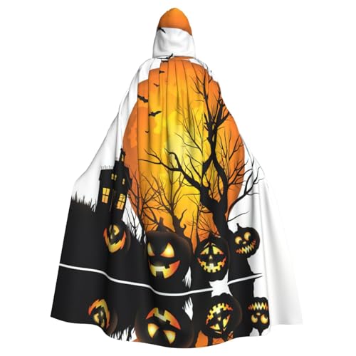 Fgwaauh 147,3 cm Umhang mit Kapuze, Halloween-Kürbis, Unisex, volle Länge, Kapuzenumhang, Halloween, Party, Cosplay, Kostüm, Umhang Fgwaauh 147,3 cm Umhang mit Kapuze, Halloween-Kürbis, Unisex, volle Länge, Kapuzenumhang, Halloween, Party, Cosplay, Kostüm, Umhang von Fgwaauh