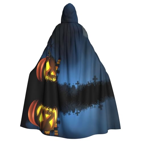 Fgwaauh 147,3 cm Umhang mit Kapuze, Halloween-Kürbis, Unisex, volle Länge, Kapuzenumhang, Halloween, Party, Cosplay, Kostüm, Umhang Fgwaauh 147,3 cm Umhang mit Kapuze, Halloween-Kürbis, Unisex, volle Länge, Kapuzenumhang, Halloween, Party, Cosplay, Kostüm, Umhang von Fgwaauh