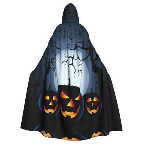 Fgwaauh 147,3 cm Umhang mit Kapuze, Halloween mit Kürbissen, Unisex, volle Länge, Kapuzenumhang, Halloween, Party, Cosplay, Kostüm, Umhang Fgwaauh 147,3 cm Umhang mit Kapuze, Halloween mit Kürbissen, Unisex, volle Länge, Kapuzenumhang, Halloween, Party, Cosplay, Kostüm, Umhang von Fgwaauh