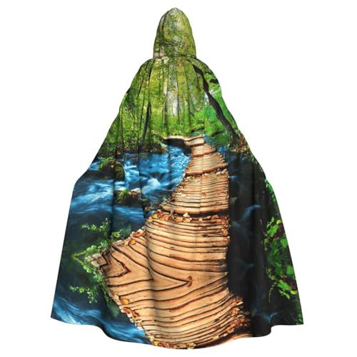 Fgwaauh 147,3 cm Umhang mit Kapuze, Holzbrücke, Bach, Wasser, Unisex, volle Länge, Kapuzenumhang, Halloween, Party, Cosplay, Kostüm, Umhang Fgwaauh 147,3 cm Umhang mit Kapuze, Holzbrücke, Bach, Wasser, Unisex, volle Länge, Kapuzenumhang, Halloween, Party, Cosplay, Kostüm, Umhang von Fgwaauh