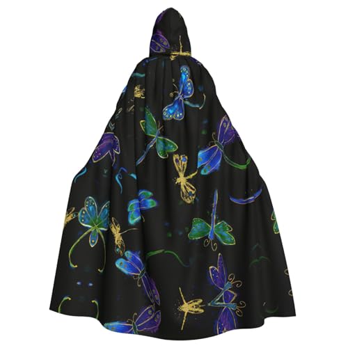 Fgwaauh 147,3 cm Umhang mit Kapuze, Libelle, Unisex, volle Länge, Kapuzenumhang, Halloween, Party, Cosplay, Kostüm, Umhang Fgwaauh 147,3 cm Umhang mit Kapuze, Libelle, Unisex, volle Länge, Kapuzenumhang, Halloween, Party, Cosplay, Kostüm, Umhang von Fgwaauh