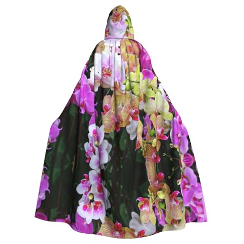 Fgwaauh 147,3 cm Umhang mit Kapuze, Orchideen, Unisex, volle Länge, Kapuzenumhang, Halloween, Party, Cosplay, Kostüm, Umhang Fgwaauh 147,3 cm Umhang mit Kapuze, Orchideen, Unisex, volle Länge, Kapuzenumhang, Halloween, Party, Cosplay, Kostüm, Umhang von Fgwaauh
