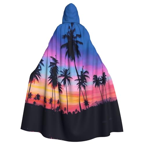 Fgwaauh 147,3 cm Umhang mit Kapuze, Palmen1, Unisex, volle Länge, Kapuzenumhang, Halloween, Party, Cosplay, Kostüm, Umhang Fgwaauh 147,3 cm Umhang mit Kapuze, Palmen1, Unisex, volle Länge, Kapuzenumhang, Halloween, Party, Cosplay, Kostüm, Umhang von Fgwaauh