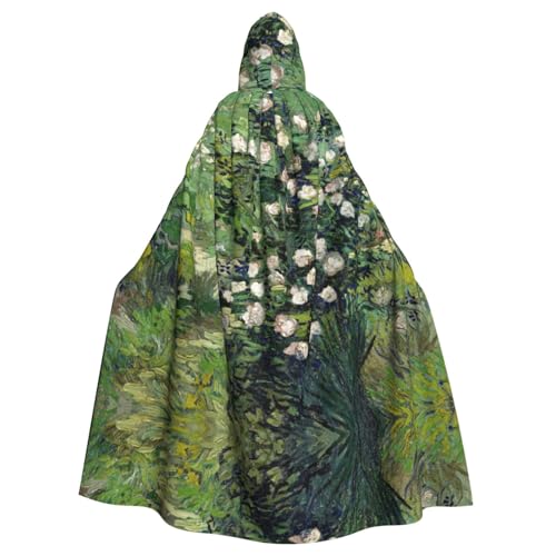 Fgwaauh 147,3 cm Umhang mit Kapuze, Rosen-Druck, Unisex, volle Länge, Kapuzenumhang, Halloween, Party, Cosplay, Kostüm, Umhang Fgwaauh 147,3 cm Umhang mit Kapuze, Rosen-Druck, Unisex, volle Länge, Kapuzenumhang, Halloween, Party, Cosplay, Kostüm, Umhang von Fgwaauh