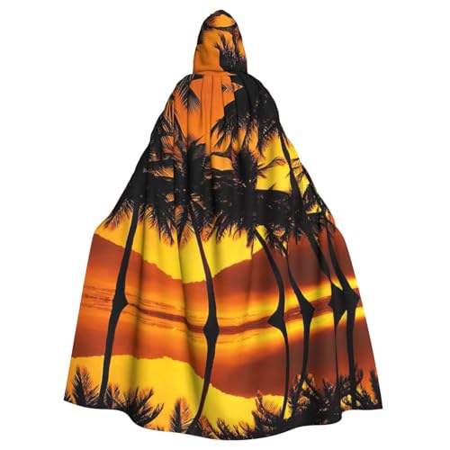 Fgwaauh 147,3 cm Umhang mit Kapuze, Sonnenuntergang, Kokosnussbäume, Unisex, volle Länge, Kapuzenumhang, Halloween, Party, Cosplay, Kostüm, Umhang Fgwaauh 147,3 cm Umhang mit Kapuze, Sonnenuntergang, Kokosnussbäume, Unisex, volle Länge, Kapuzenumhang, Halloween, Party, Cosplay, Kostüm, Umhang von Fgwaauh