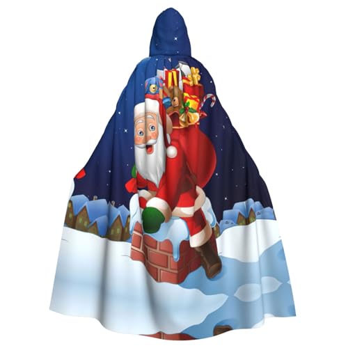 Fgwaauh 147,3 cm Umhang mit Kapuze, Weihnachtsmann, Unisex, volle Länge, Kapuzenumhang, Halloween, Party, Cosplay, Kostüm, Umhang Fgwaauh 147,3 cm Umhang mit Kapuze, Weihnachtsmann, Unisex, volle Länge, Kapuzenumhang, Halloween, Party, Cosplay, Kostüm, Umhang von Fgwaauh