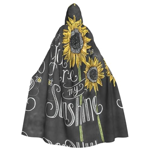 Fgwaauh 147,3 cm Umhang mit Kapuze, "You Are My Sunshine Sunflower", Unisex, volle Länge, Kapuzenumhang, Halloween, Party, Cosplay, Kostüm, Umhang Fgwaauh 147,3 cm Umhang mit Kapuze, "You Are My Sunshine Sunflower", Unisex, volle Länge, Kapuzenumhang, Halloween, Party, Cosplay, Kostüm, Umhang von Fgwaauh
